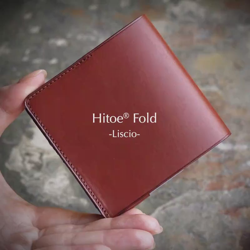 動画：小さな薄い財布Hitoe Fold -Liscio- 